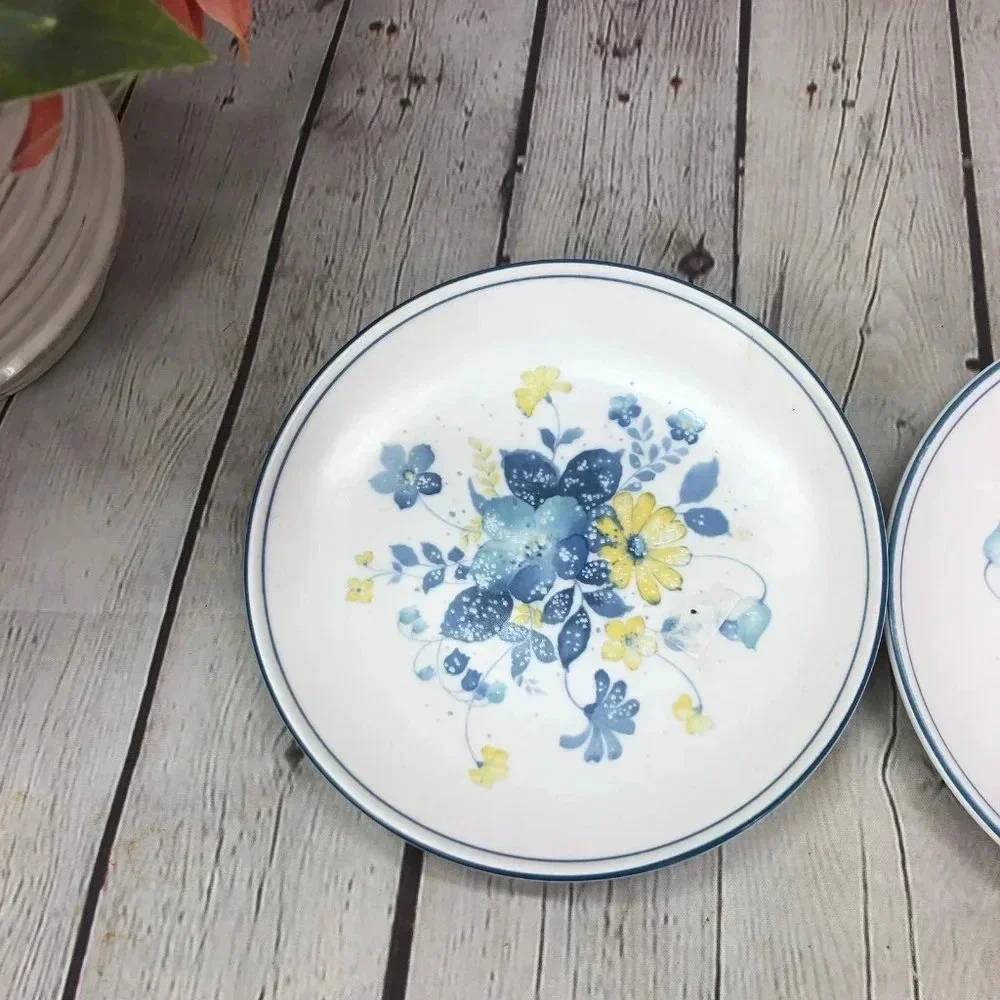 vintage noritake progression good times bread and butter plates cottagecore